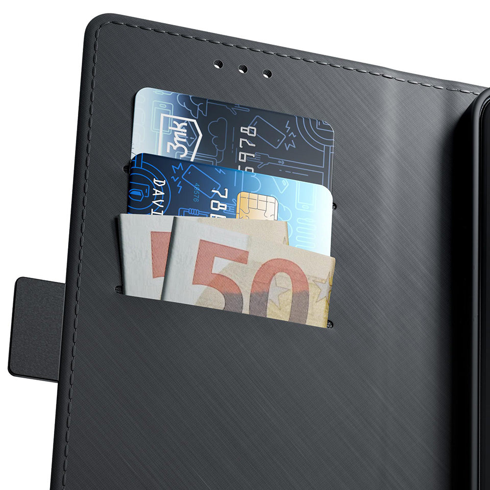 Hülle für Apple iPhone 17, 3MK, Wallet, Schwarz