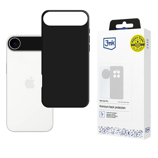 Étui pour Apple iPhone 17 Air, 3MK, Matt Pro, Noir