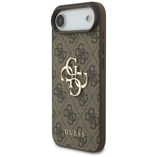 Hülle für Apple iPhone 17 Air, Guess, 4G Big Logo, Braun