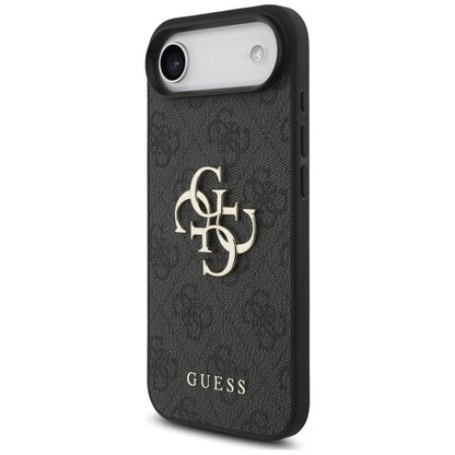 Étui pour Apple iPhone 17 Air, Guess, 4G Classic Logo avec Sangle, Noir