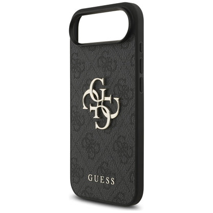 Étui pour Apple iPhone 17 Air, Guess, 4G Classic Logo avec Sangle, Noir