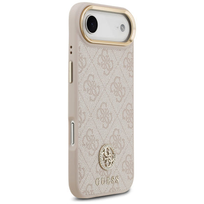 Case for Apple iPhone 17 Air, Guess, 4G Strass Logo and Big Strap, Pink