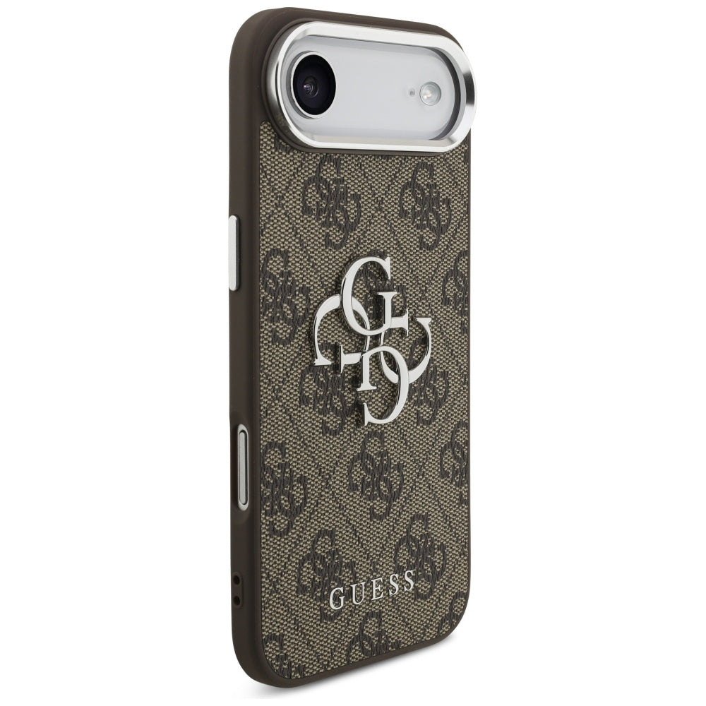 Case for Apple iPhone 17 Air, Guess, Big 4G Logo Classic, Silver Brown