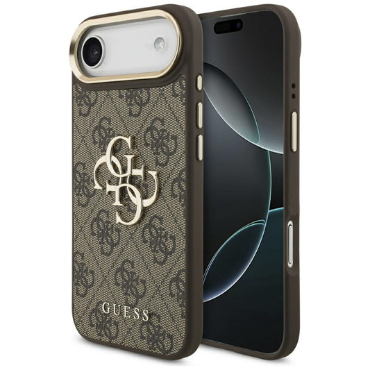 Case for Apple iPhone 17 Air, Guess, Big 4G Logo Classic, Golden Brown