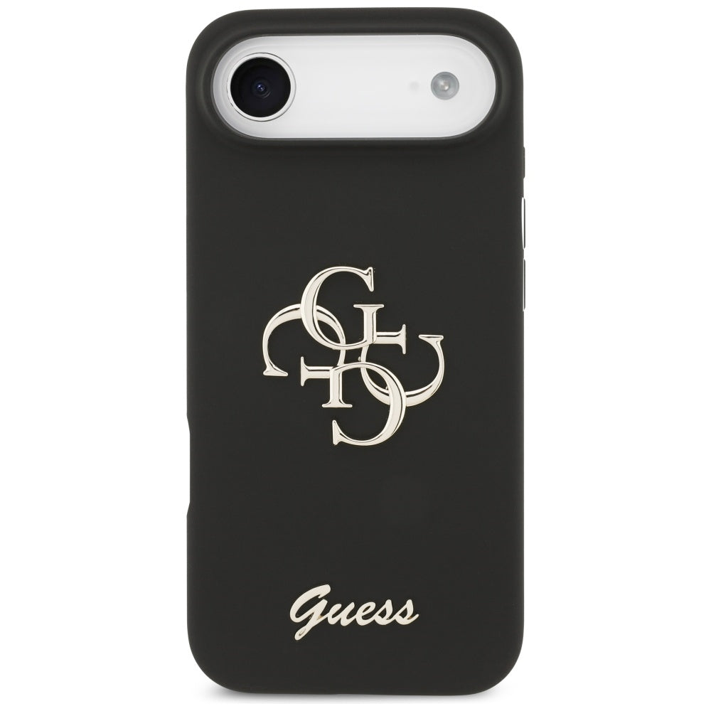 Étui pour Apple iPhone 17 Air, Guess, Big 4G Script, Noir