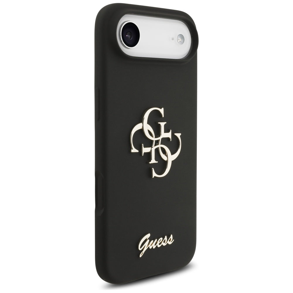 Étui pour Apple iPhone 17 Air, Guess, Big 4G Script, Noir
