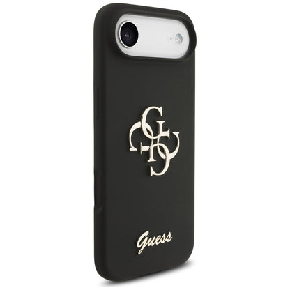 Étui pour Apple iPhone 17 Air, Guess, Big 4G Script, Noir