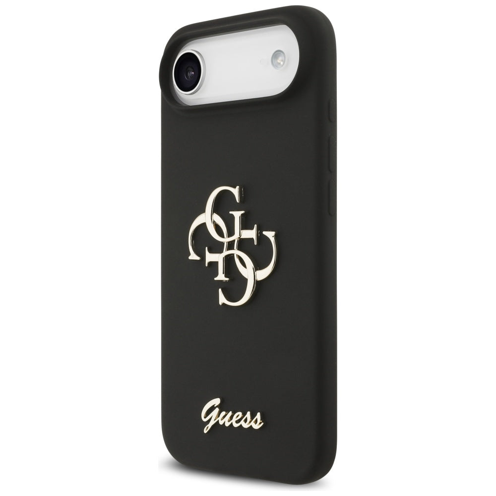 Étui pour Apple iPhone 17 Air, Guess, Big 4G Script, Noir