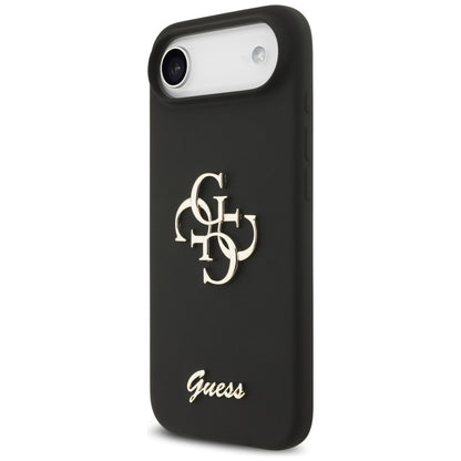 Étui pour Apple iPhone 17 Air, Guess, Big 4G Script, Noir