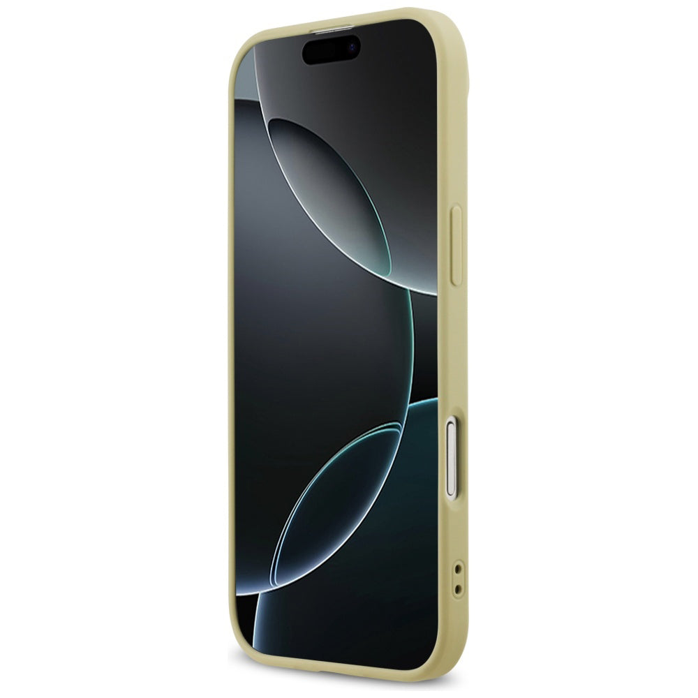 Hülle für Apple iPhone 17 Air, Guess, Fixed Glitter Big 4G, Goldfarben