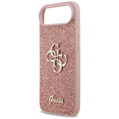 Hülle für Apple iPhone 17 Air, Guess, Fixed Glitter Big 4G, Rosa
