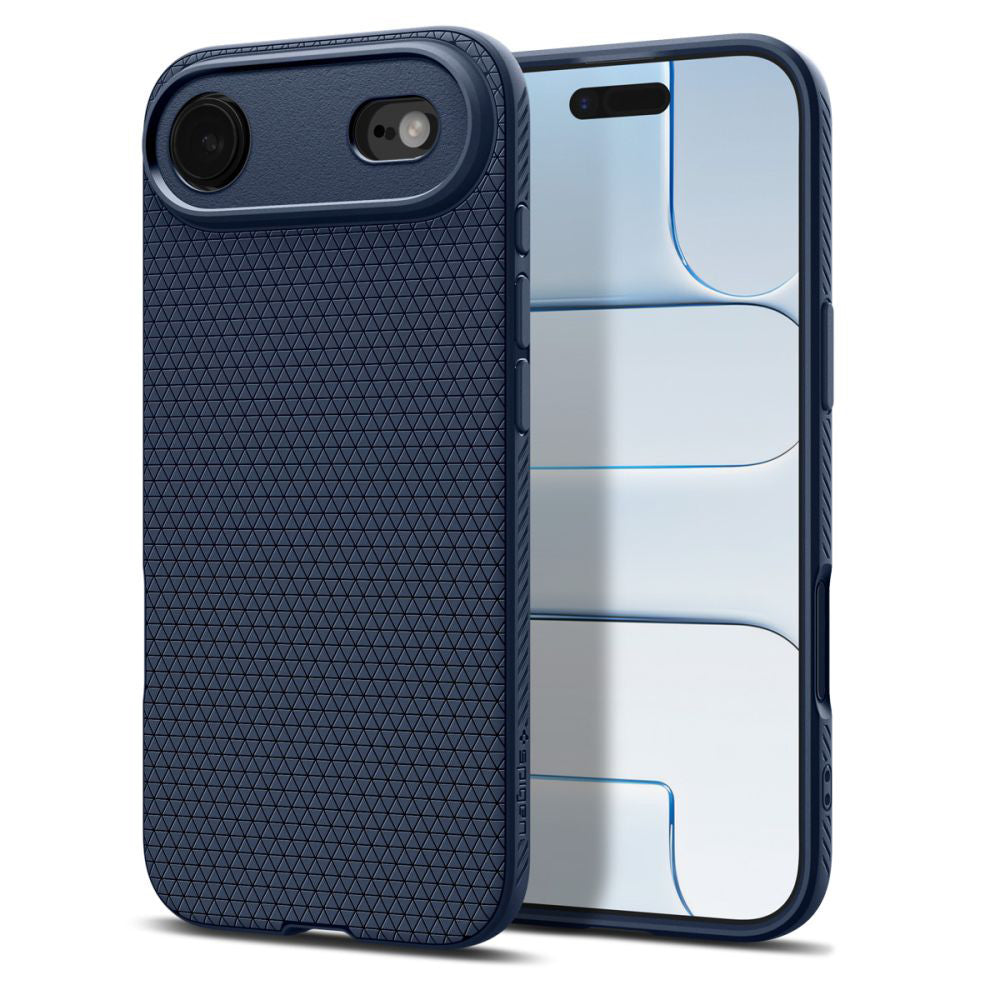Étui pour Apple iPhone 17 Air, Spigen, Liquid Air, Bleu Marine ACS10303
