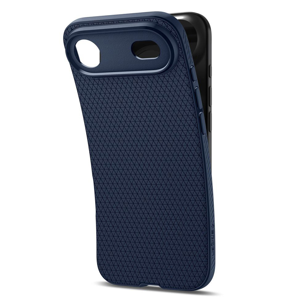 Étui pour Apple iPhone 17 Air, Spigen, Liquid Air, Bleu Marine ACS10303