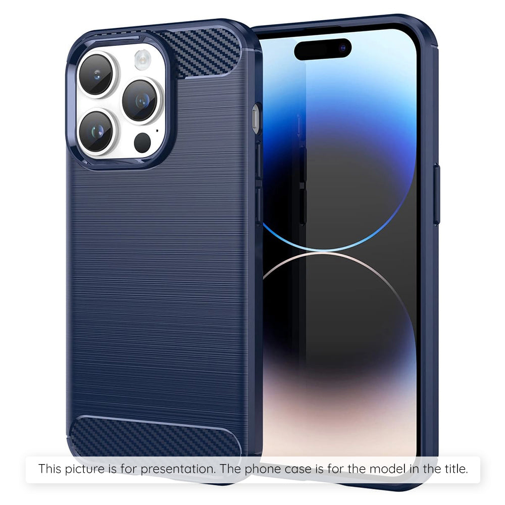 Hülle für Apple iPhone 17 Air, Techsuit, Carbon, Blau
