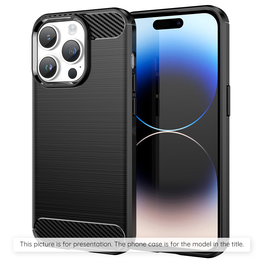 Hülle für Apple iPhone 17 Air, Techsuit, Carbon, Schwarz
