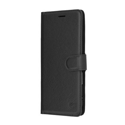 Hülle für Apple iPhone 17 Air, Techsuit, Leather Folio, Schwarz