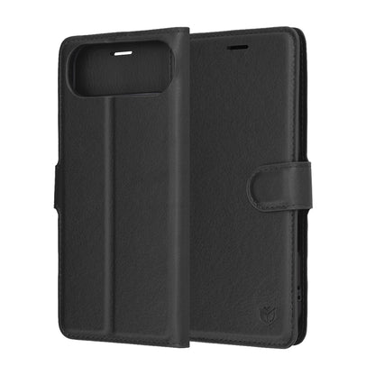 Hülle für Apple iPhone 17 Air, Techsuit, Leather Folio, Schwarz