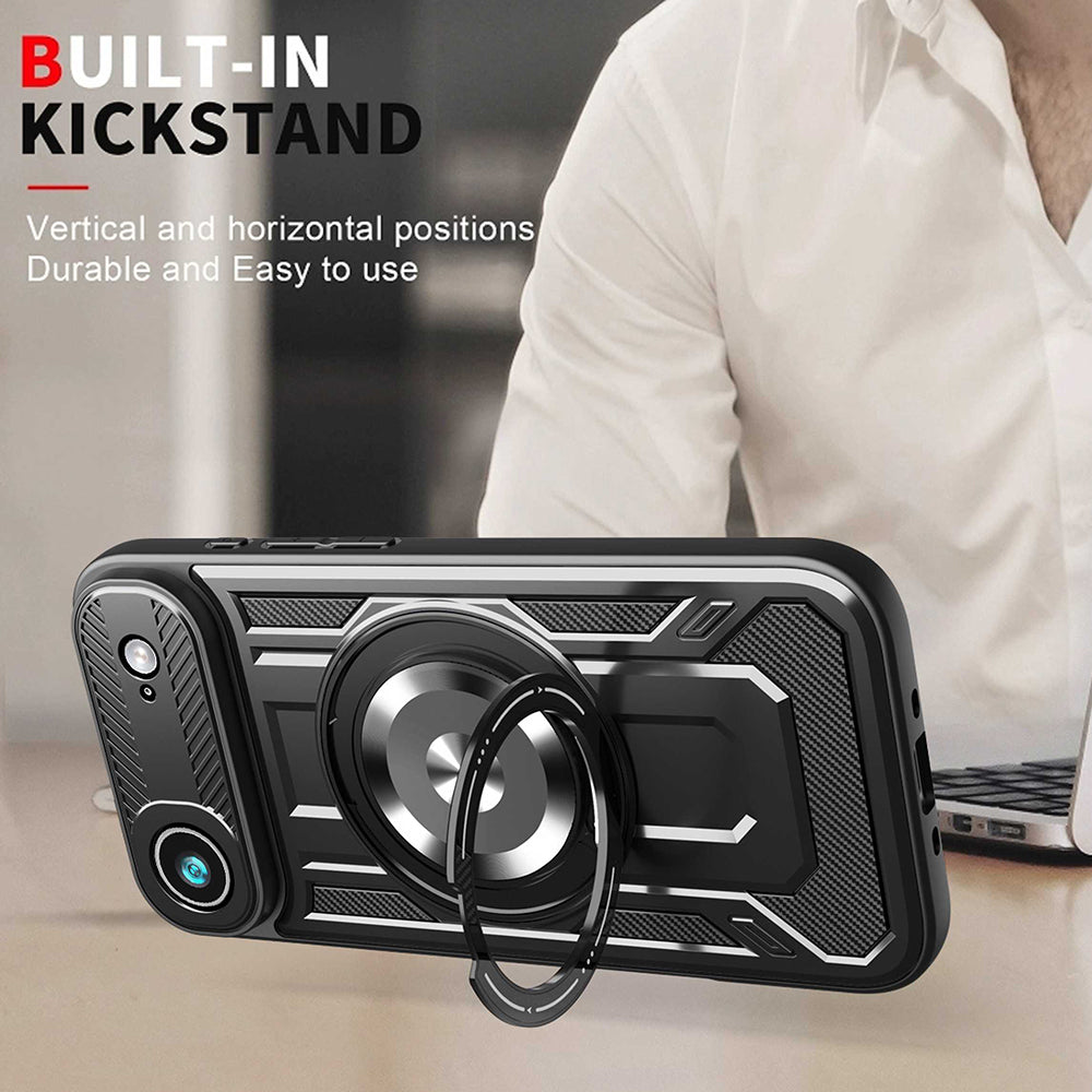 Hülle für Apple iPhone 17 Air, Techsuit, RuggedCam, Schwarz