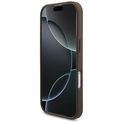 Hülle für Apple iPhone 17, Guess, 4G Big Logo, Braun