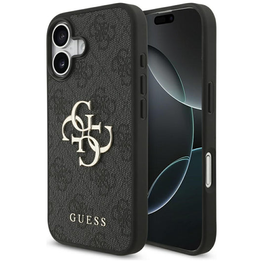 Étui pour Apple iPhone 17, Guess, 4G Big Logo, Noir