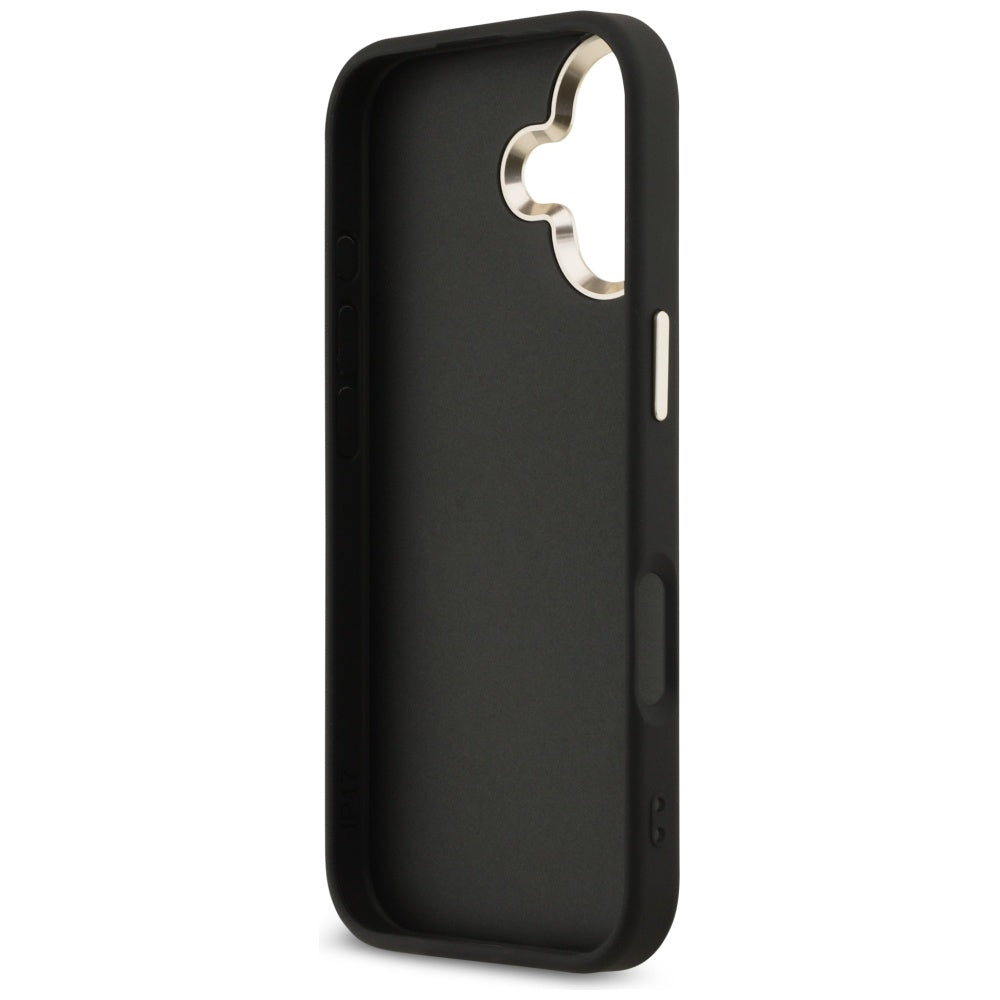 Hülle für Apple iPhone 17, Guess, Big 4G Logo Classic, Schwarz Gold