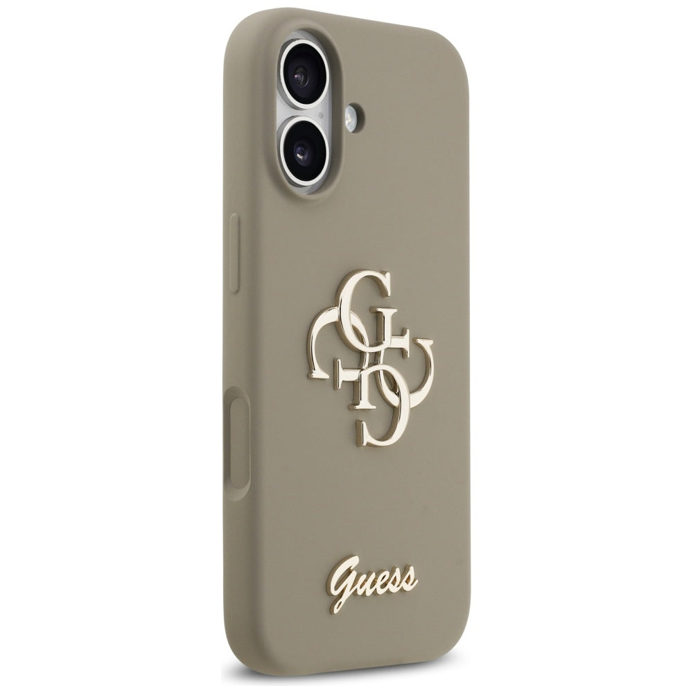 Case for Apple iPhone 17, Guess, Big 4G Script, Brown