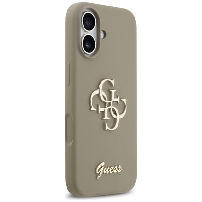 Case for Apple iPhone 17, Guess, Big 4G Script, Brown
