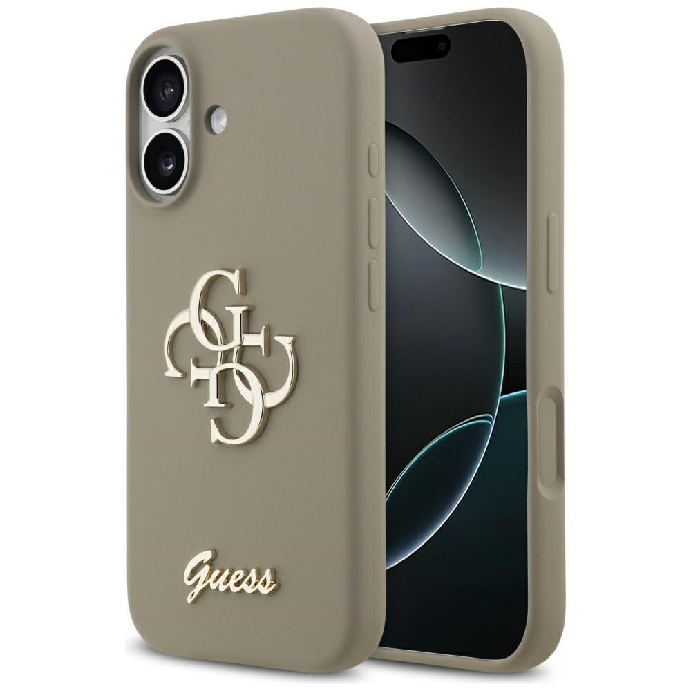 Case for Apple iPhone 17, Guess, Big 4G Script, Brown
