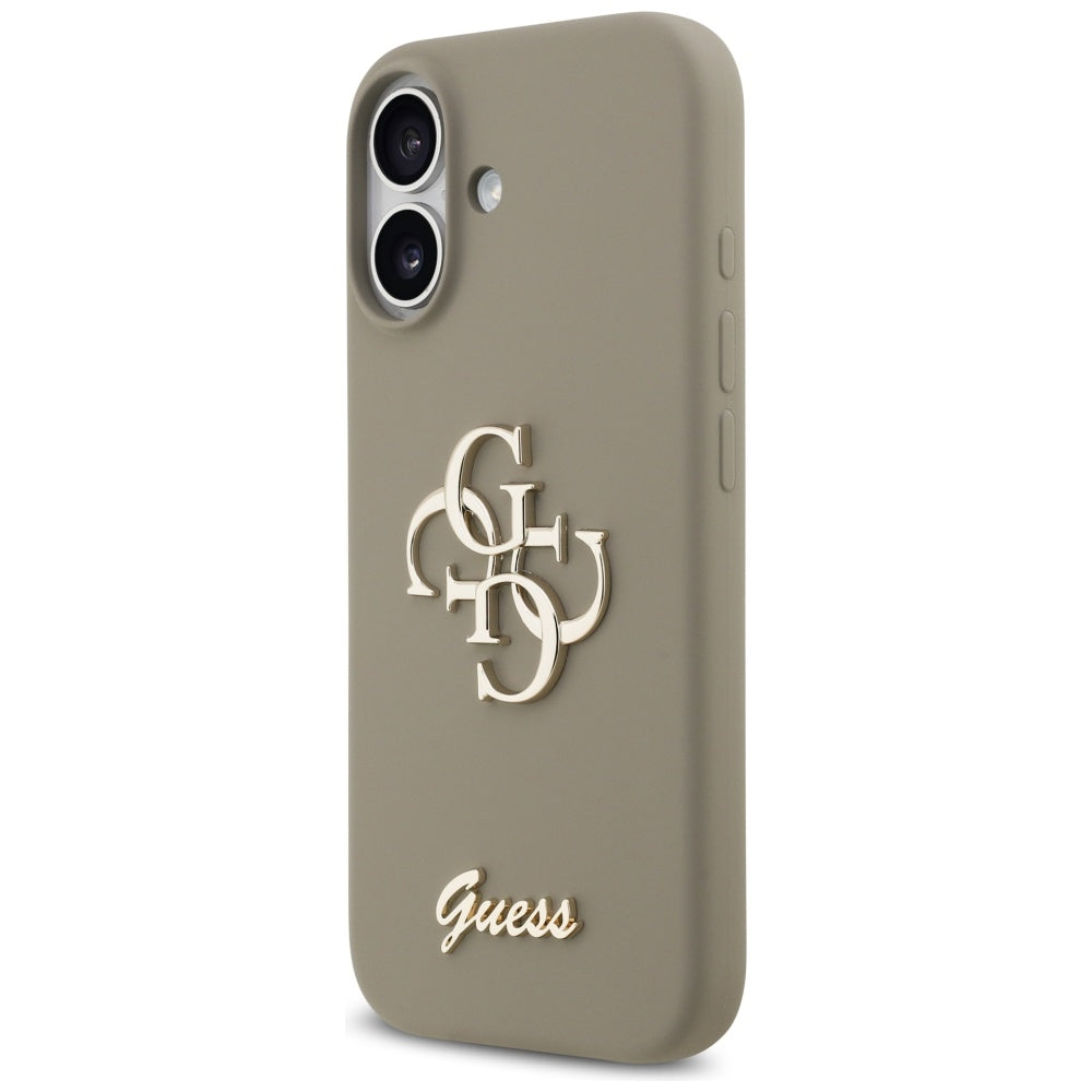 Case for Apple iPhone 17, Guess, Big 4G Script, Brown