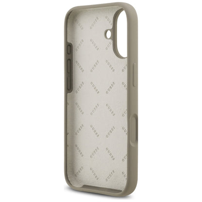 Case for Apple iPhone 17, Guess, Big 4G Script, Brown