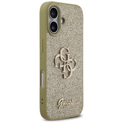 Hülle für Apple iPhone 17, Guess, Fixed Glitter Big 4G, Goldfarben