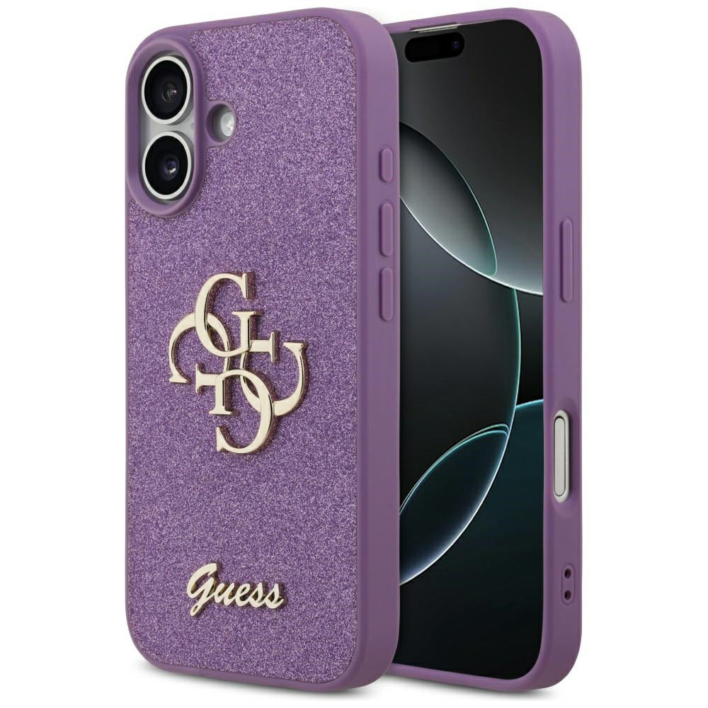 Hülle für Apple iPhone 17, Guess, Fixed Glitter Big 4G, Lila
