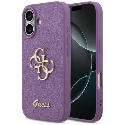 Hülle für Apple iPhone 17, Guess, Fixed Glitter Big 4G, Lila