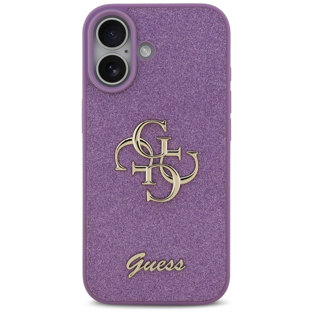 Hülle für Apple iPhone 17, Guess, Fixed Glitter Big 4G, Lila