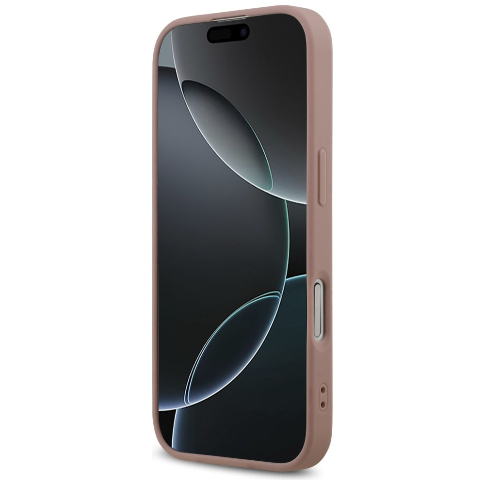 Étui pour Apple iPhone 17, Guess, Fixed Glitter Big 4G, Rose