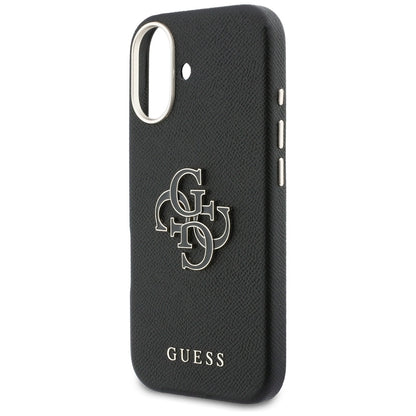 Étui pour Apple iPhone 17, Guess, Logo Résine, Noir