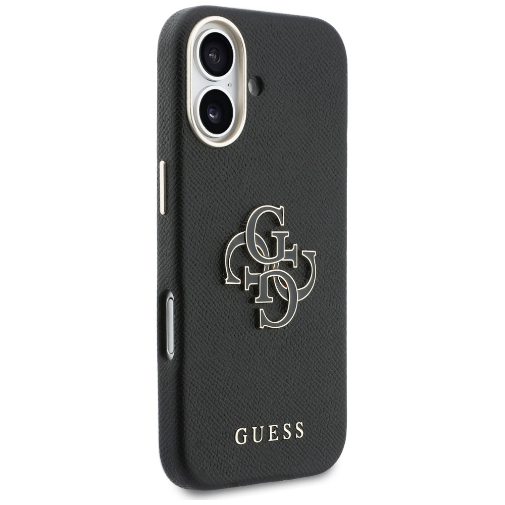 Étui pour Apple iPhone 17, Guess, Logo Résine, Noir