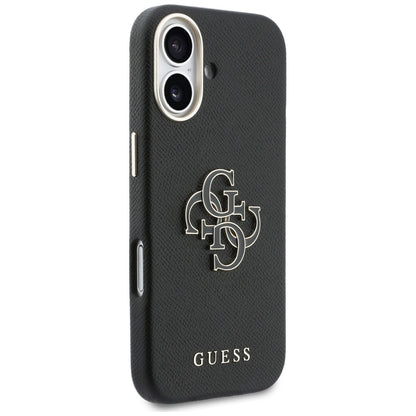 Étui pour Apple iPhone 17, Guess, Logo Résine, Noir
