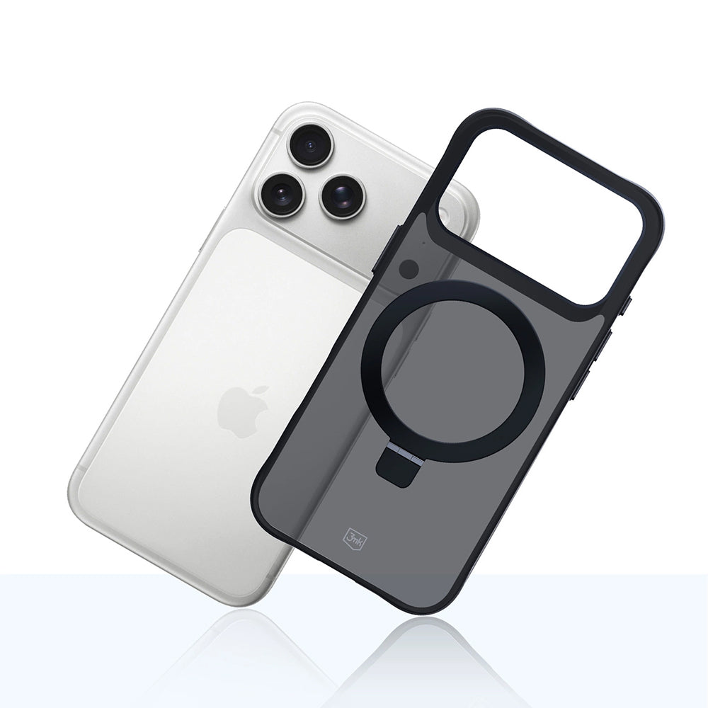 Étui pour Apple iPhone 17 Pro, 3MK, Smoke MagStand, Noir