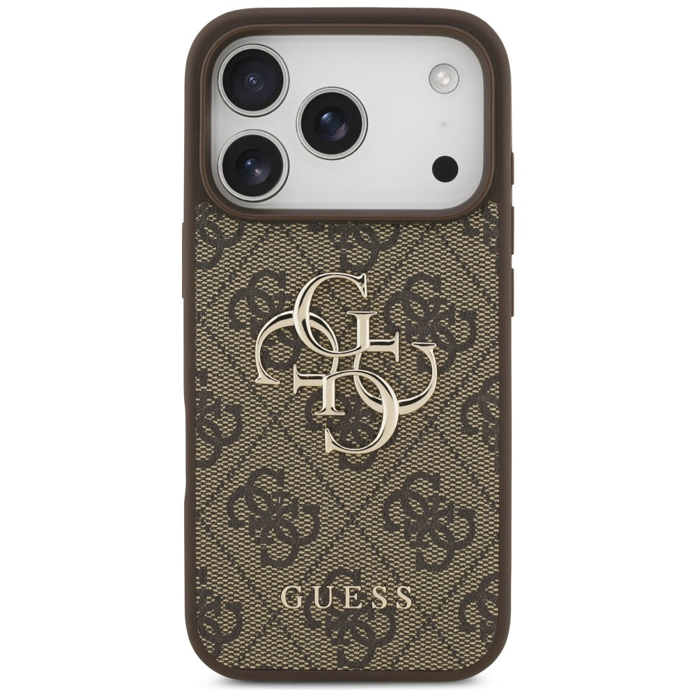 Étui pour Apple iPhone 17 Pro, Guess, 4G Big Logo, Marron