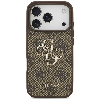 Étui pour Apple iPhone 17 Pro, Guess, 4G Big Logo, Marron