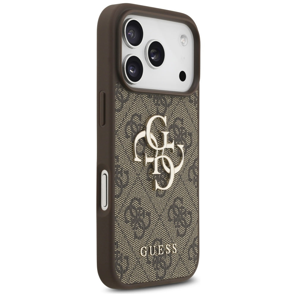Étui pour Apple iPhone 17 Pro, Guess, 4G Big Logo, Marron