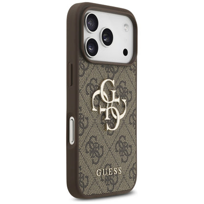Étui pour Apple iPhone 17 Pro, Guess, 4G Big Logo, Marron