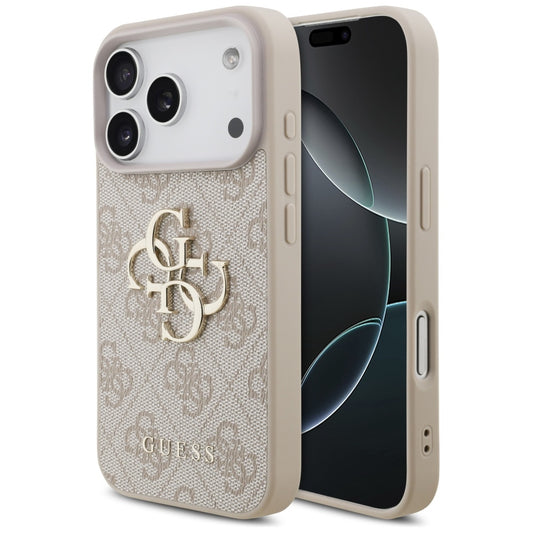 Étui pour Apple iPhone 17 Pro, Guess, 4G Big Logo, Rose