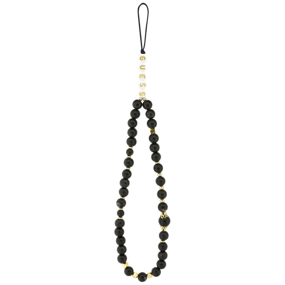 Étui pour Apple iPhone 17 Pro, Guess, 4G Classic Logo avec sangle, Noir