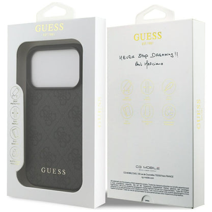 Étui pour Apple iPhone 17 Pro, Guess, 4G Classic, Noir