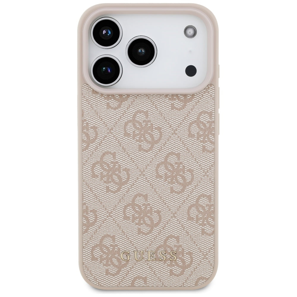 Hülle für Apple iPhone 17 Pro, Guess, 4G Classic, Rosa