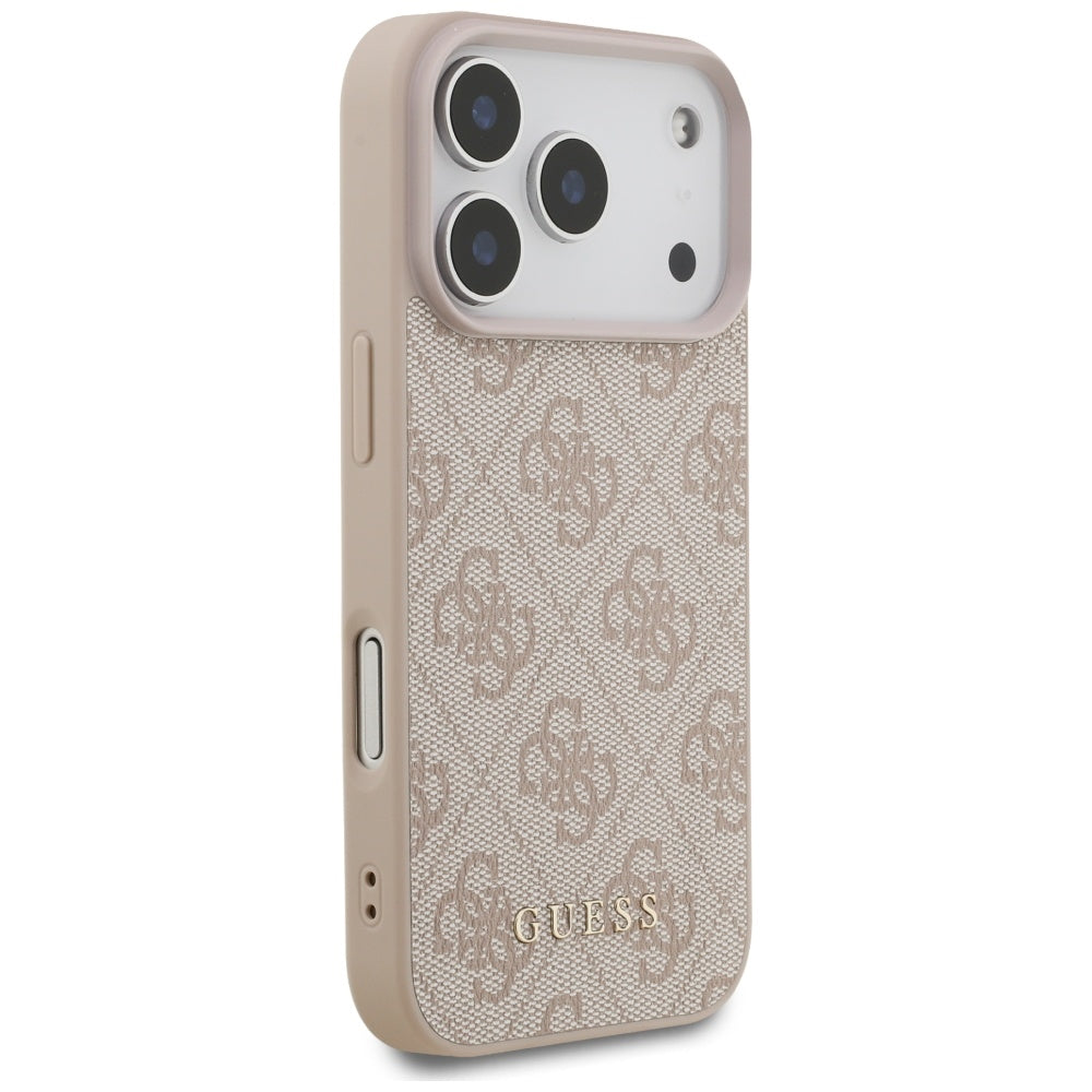 Hülle für Apple iPhone 17 Pro, Guess, 4G Classic, Rosa
