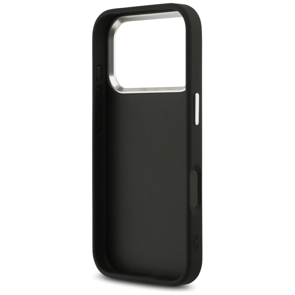 Étui pour Apple iPhone 17 Pro, Guess, Big 4G Logo Classic, Noir Argenté