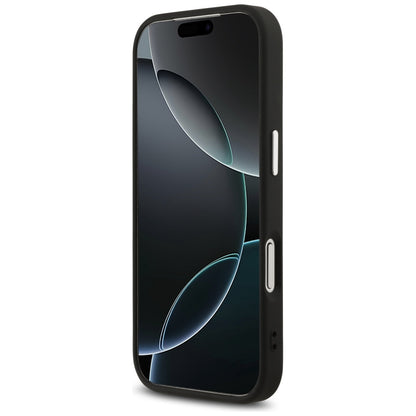Étui pour Apple iPhone 17 Pro, Guess, Big 4G Logo Classic, Noir Argenté